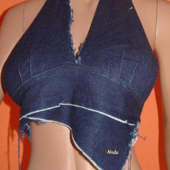 Nude Designs Denim top SeXy original design - Picture 2 of 2